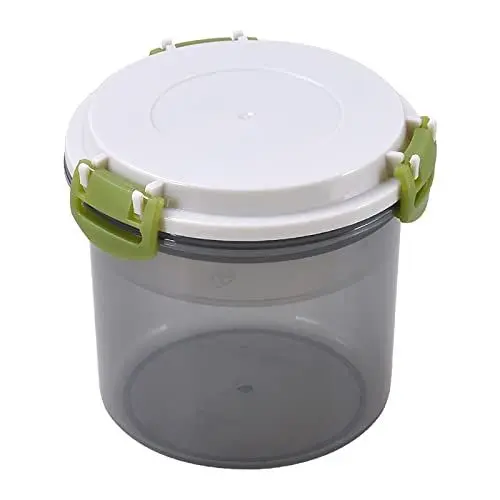 Produktbild: , wiederverwendbare Parfaitbecher mit Deckel, Joghurtbecher mit Belag, Müsli- oder Haferflockenbehälter, auslaufsicheres Frühstück auf den Bechern, 20 Plastikflaschen Mit (Grey, One Size)